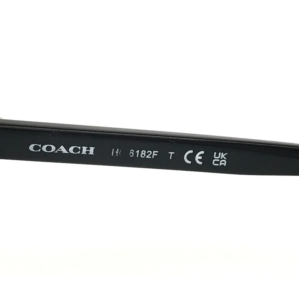 Coach Eyeglasses Frames HC6182F 5002 Shiny Black Gold Square Full Rim 55-17-140 - Picture 12 of 12